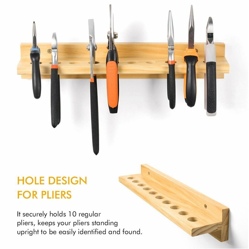 3x Wall Mounted Screwdriver Holder Storage Rack Wrench Workshop Tool Organizer — image 6