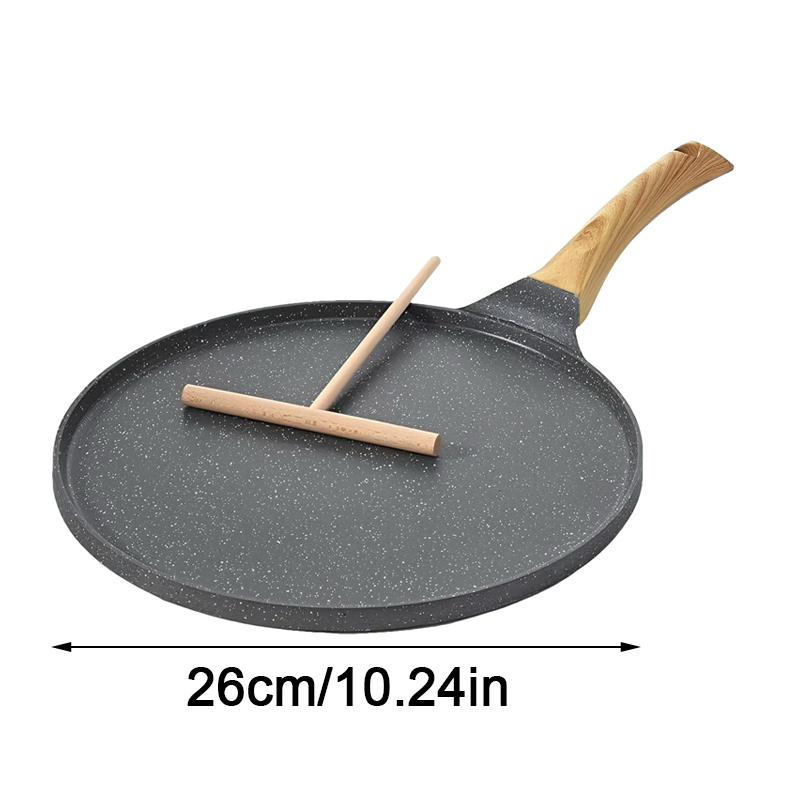 Nonstick Crepe Pan Flat Skillet Tawa Griddle Turner Roti Dosa Pancake Frypan Hot - thumbnail