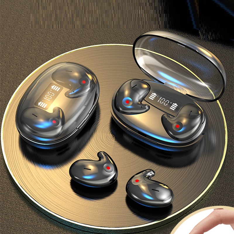 Ultra-thin Ear Invisible Sleep Digital Display Wireless Bluetooth Headset - Image 2