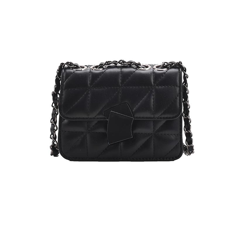 Small Fragrance Rhombus Chain Bag Shoulder Solid Color Messenger Small Bag