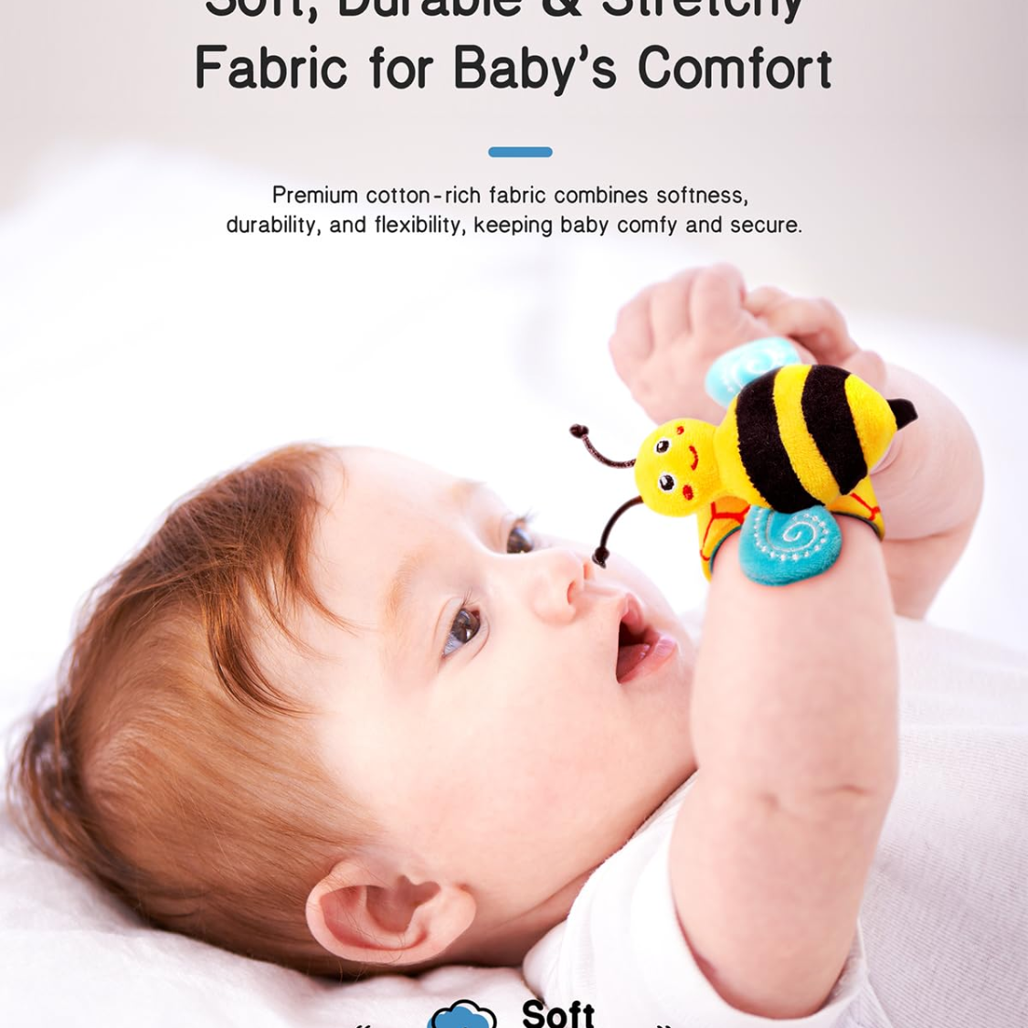 Baby Wrist Rattle Socks And Foot Finder Set Perfect Baby Toys For 0-12 Months Newborn Boys And Girls As Shower Gifts Garden Bug Series 3