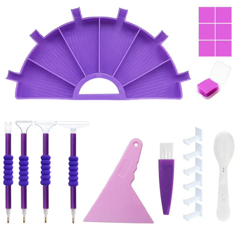 New Multifunctional DIY Square Drill Round Multi-diamond Storage Tray