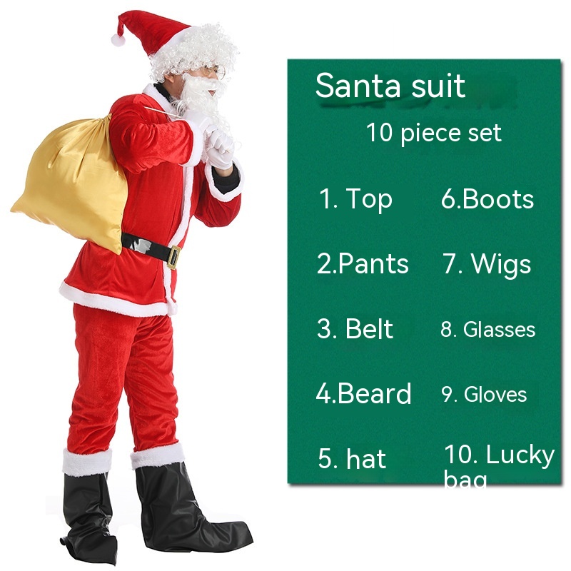 Santa Claus 10 Piece Set