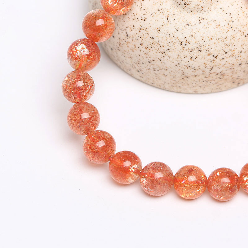 Golden Strawberry Crystal Bracelet Golden Sun Stone