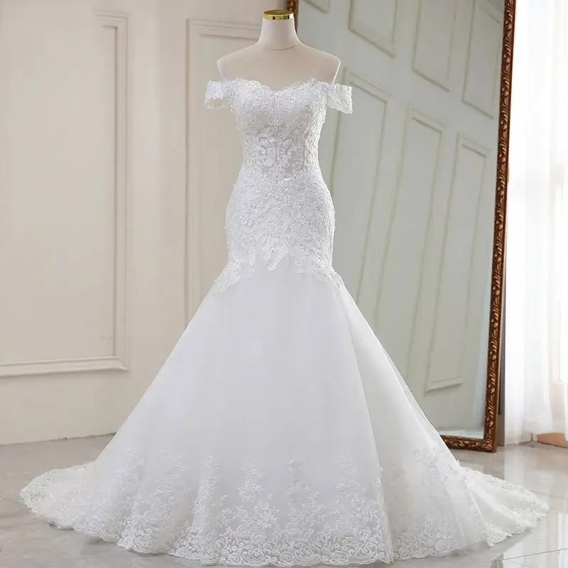 High Waist White Temperament Dream Lace Mid-waist Long Tail