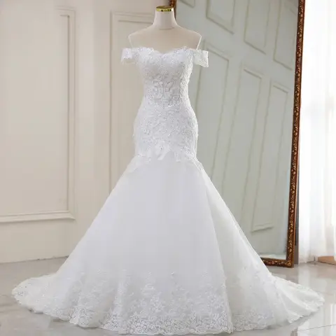High Waist White Temperament Dream Lace Mid-waist Long Tail