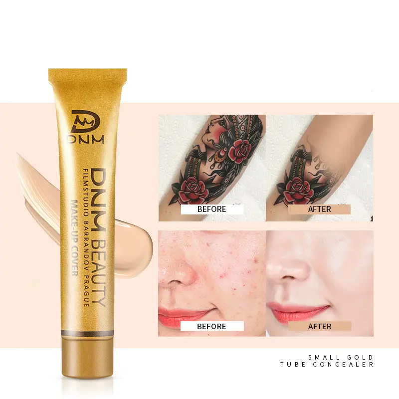Small Gold Tube to Cover Acne and Freckle Concealer