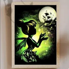 5d Round Diamond Full Diamond Fairy Dream Moon Boat Diamond Painting - No Frame - View 1