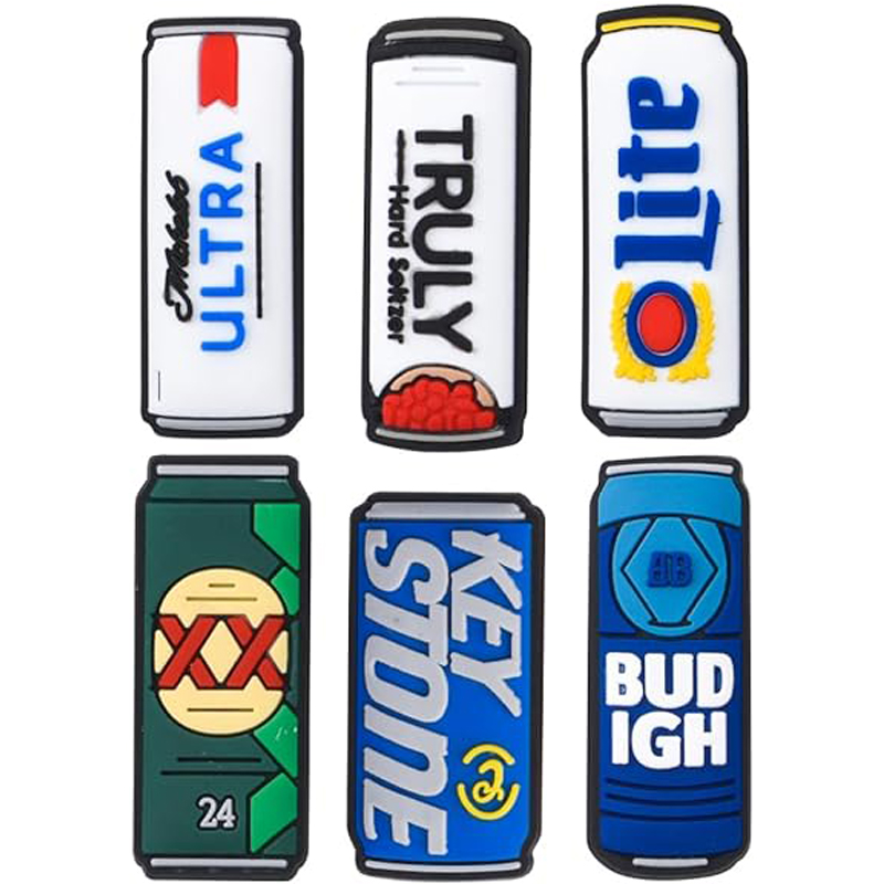 Random Lot Of 25 Pcs PVC Shoe Charms Different Food Candy And Drink Bottle Shoe Decoration