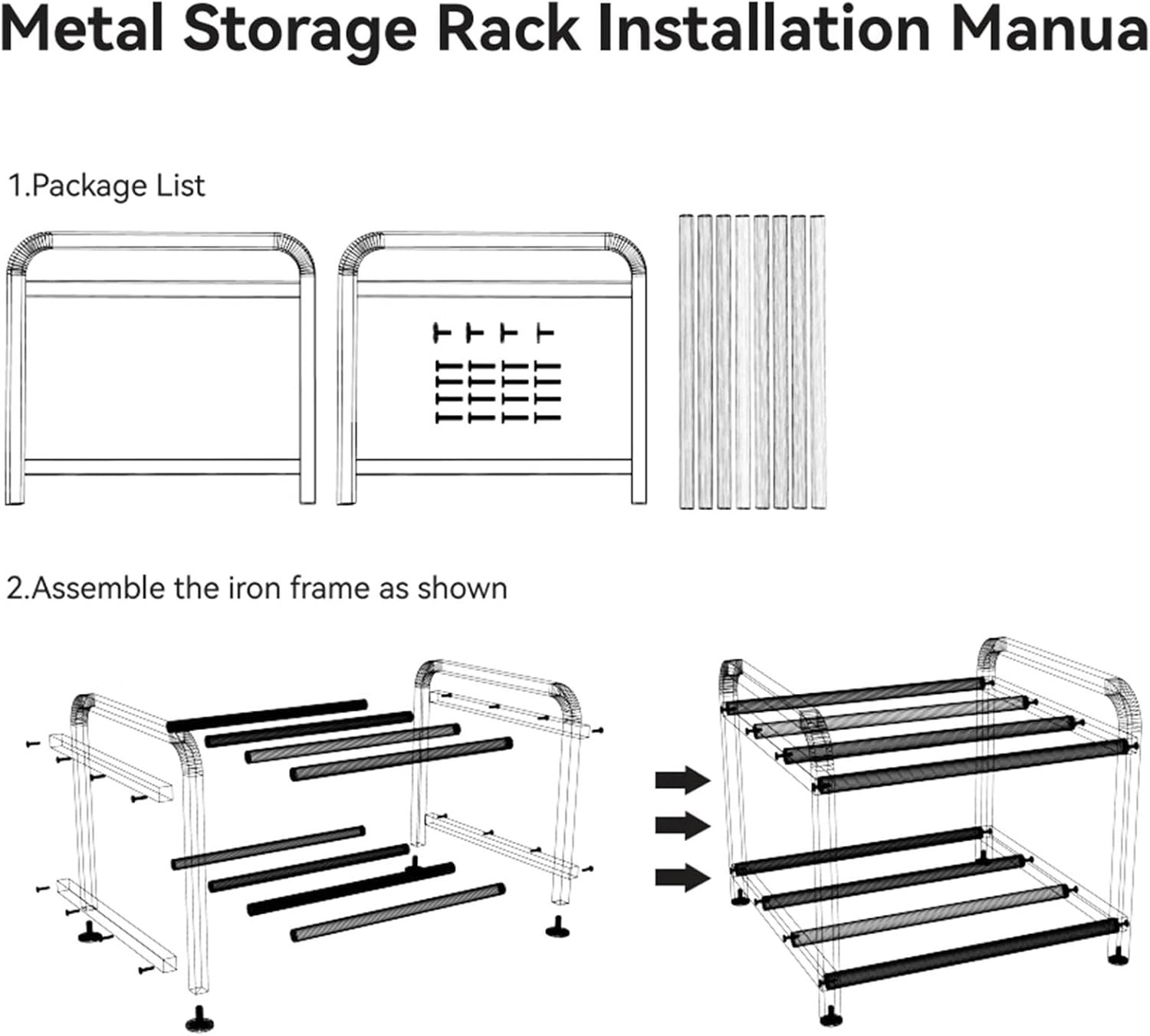 3D Printer Filament Storage Rack Desktop 2-Tier Organizer For Filament Spools