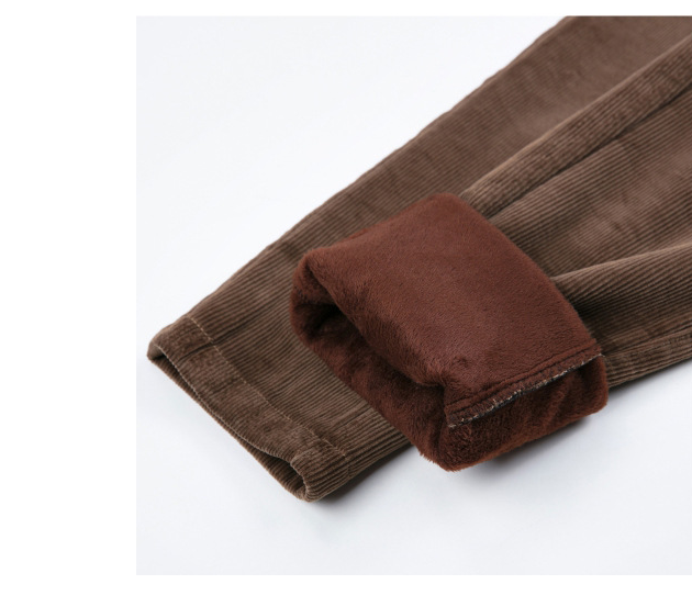 Title 12, Large Plus Velvet Padded Corduroy Trousers Offe...