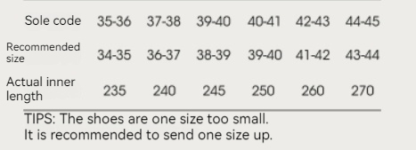Slipper Size Guide
