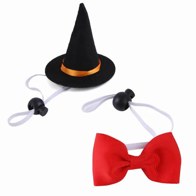 Halloween Pet Suit Wizard Hat Bow Tie Red - Shop at LoveMi
