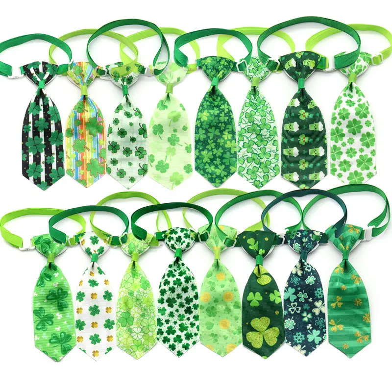 St. Patrick's Day Four-leaf Clover Bow Pet