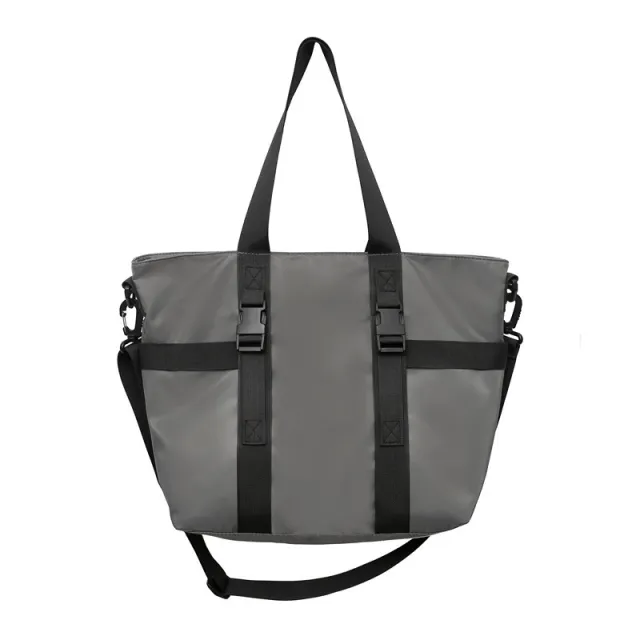 Ins Cool Handbags Large Capacity Waterproof Shoulder Bag Men And Women Fashion Business Travel Crossbody Bags Grey - Shop at LoveMi