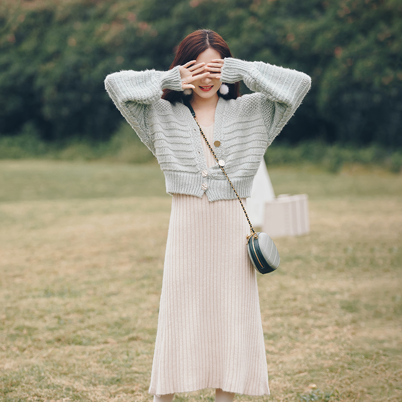 Two Piece Sweater Skirt Women