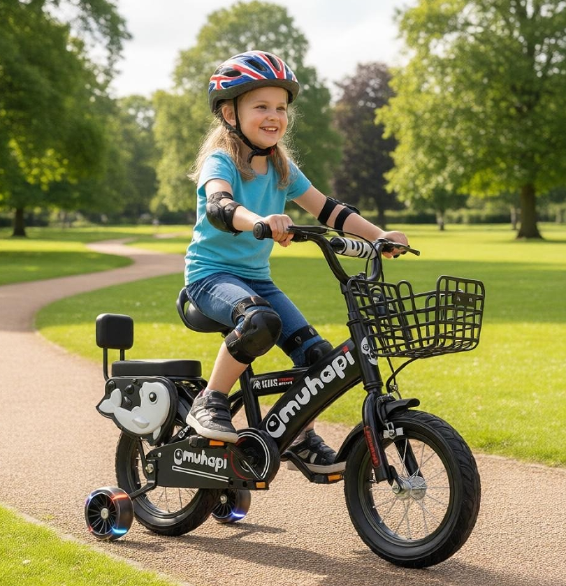 12 14 16 Inch Kids Bike Bicycle Children Boys Cycling Removable Stabilisers — image 9