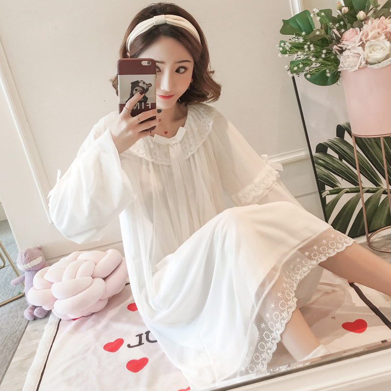 Title 6, Retro Sweet Fairy Lace Mesh Beautiful Long-slee...