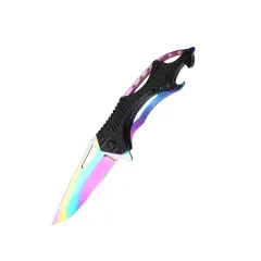 Folding Knife Outdoor Survival Tactical Pocket Blade Camping Hiking Hunting Fishing Tools - Colour - View 1