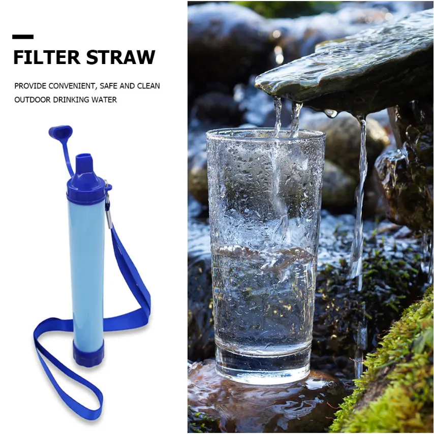 Water Filters Straw Hiking Camping Outdoor Travel Personal Emergency