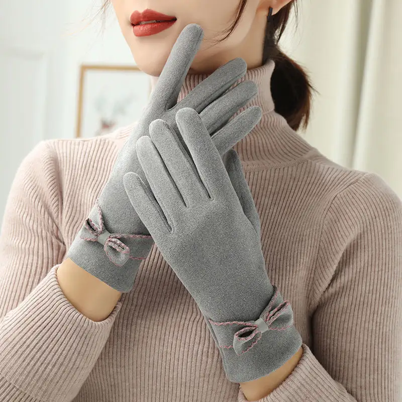 Women's Winter Fleece Warm Fashion Gloves