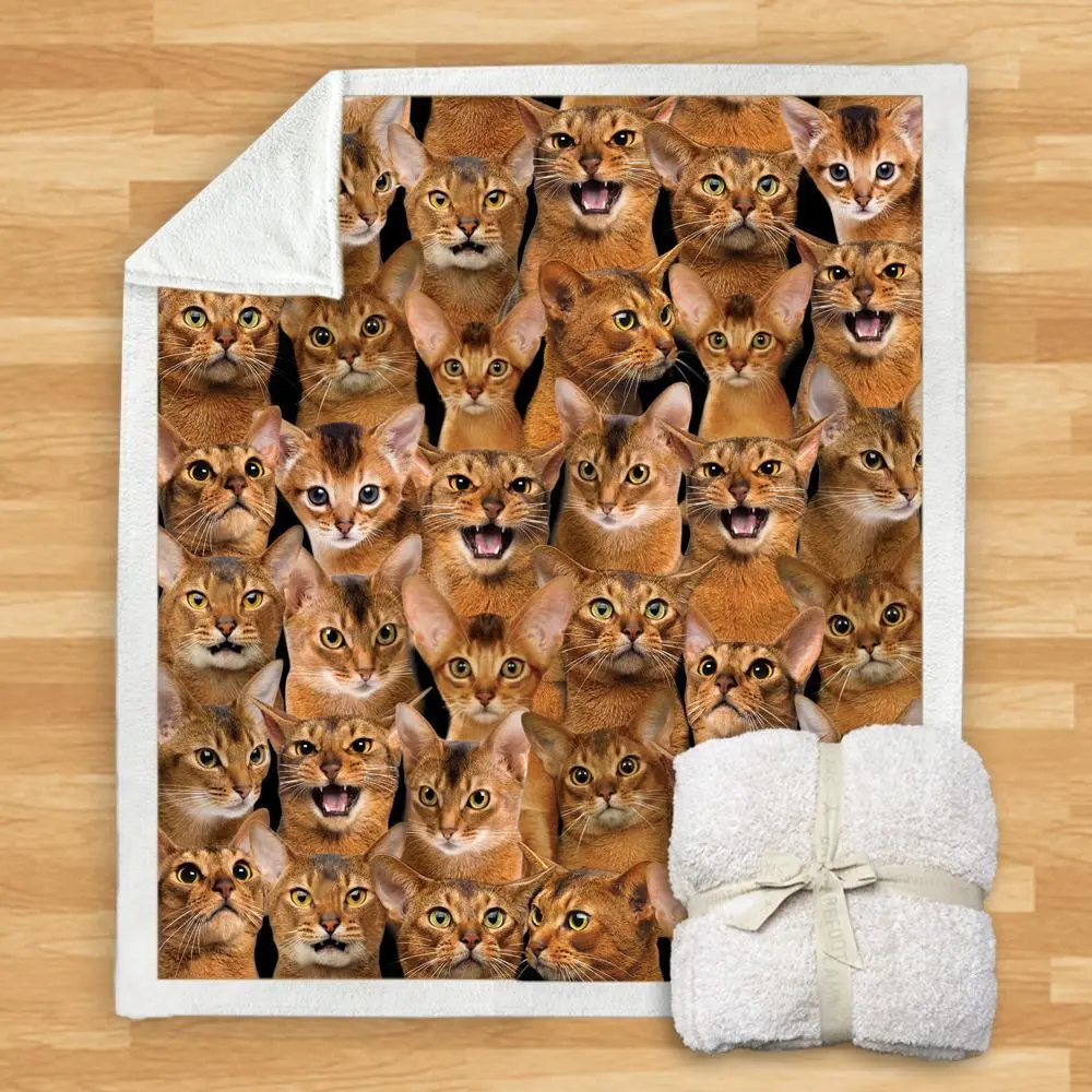 New Fashion Pet Dog Printed Flannel Blanket - 6 Style