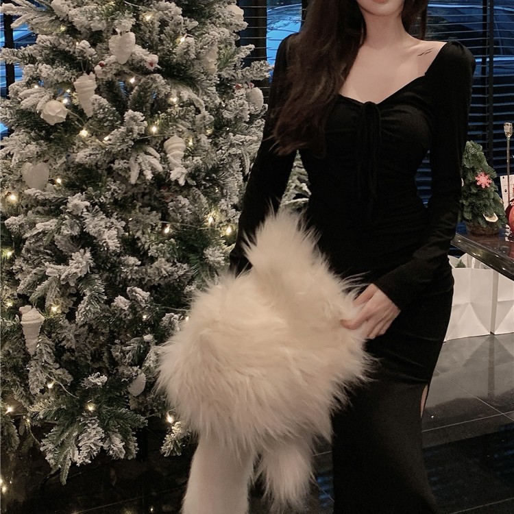 Hanging Neck Off Shoulder Dress For Women