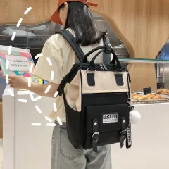 Junior High School Student Large Capacity High School Student Backpack - Black - View 1