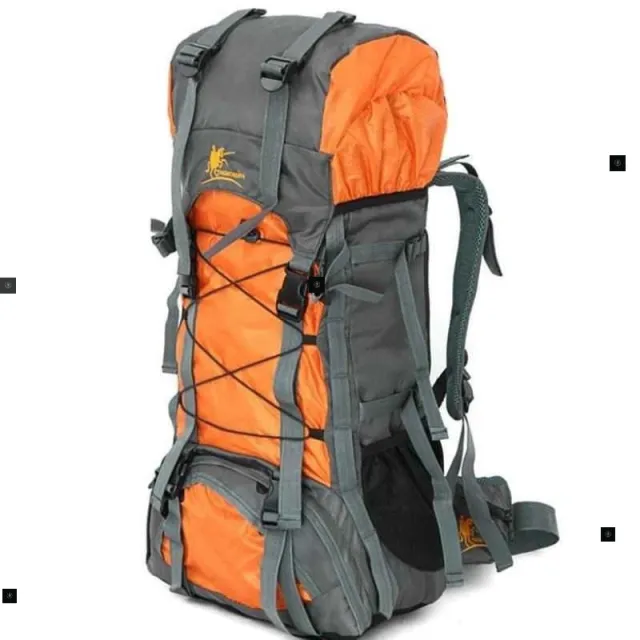 60L waTerproof hiking Cam TraveL Bag CLimBing BaCkpaCk Yellow - Shop at LoveMi