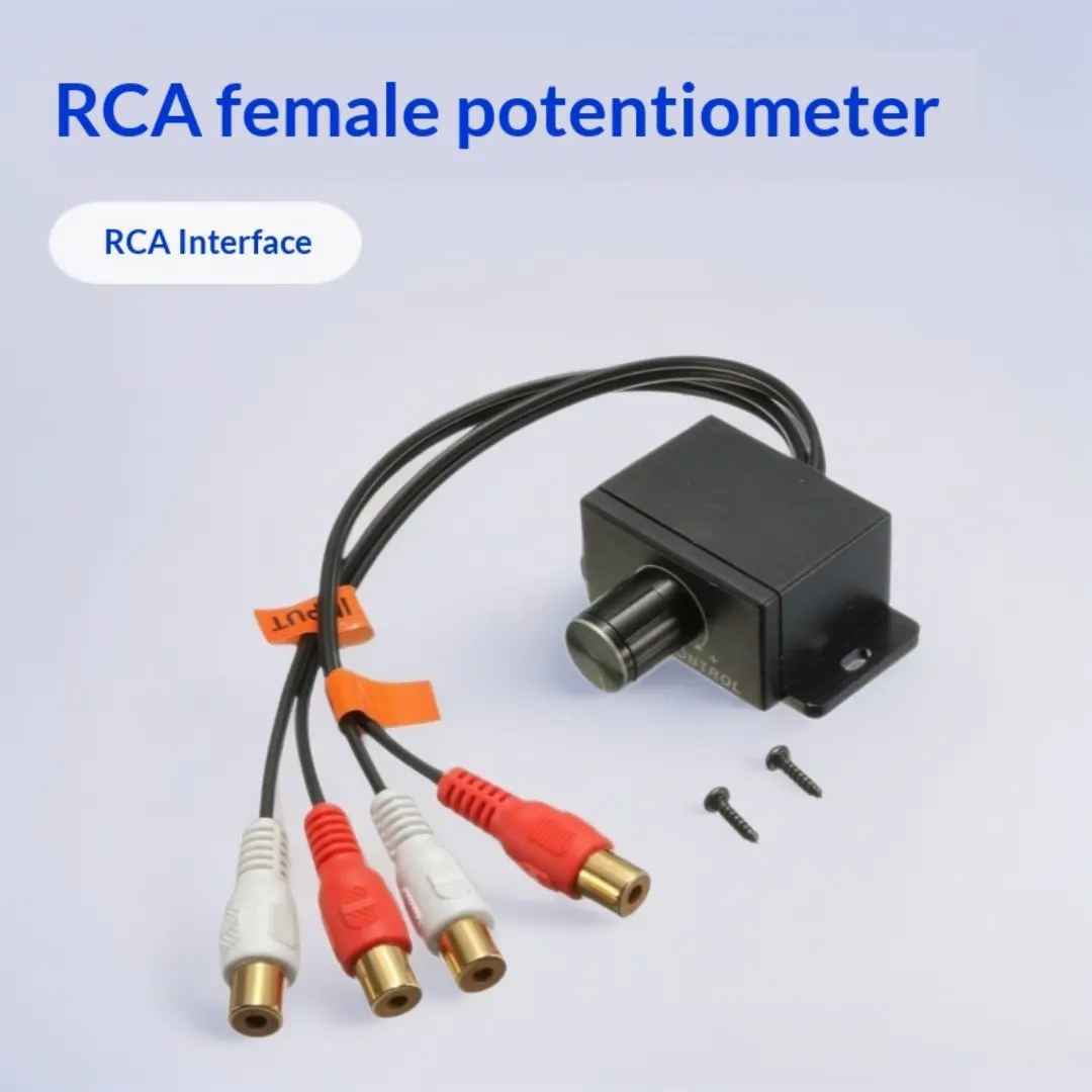 Car Amplifier Volume Adjustment Potentiometer, 2 RCA