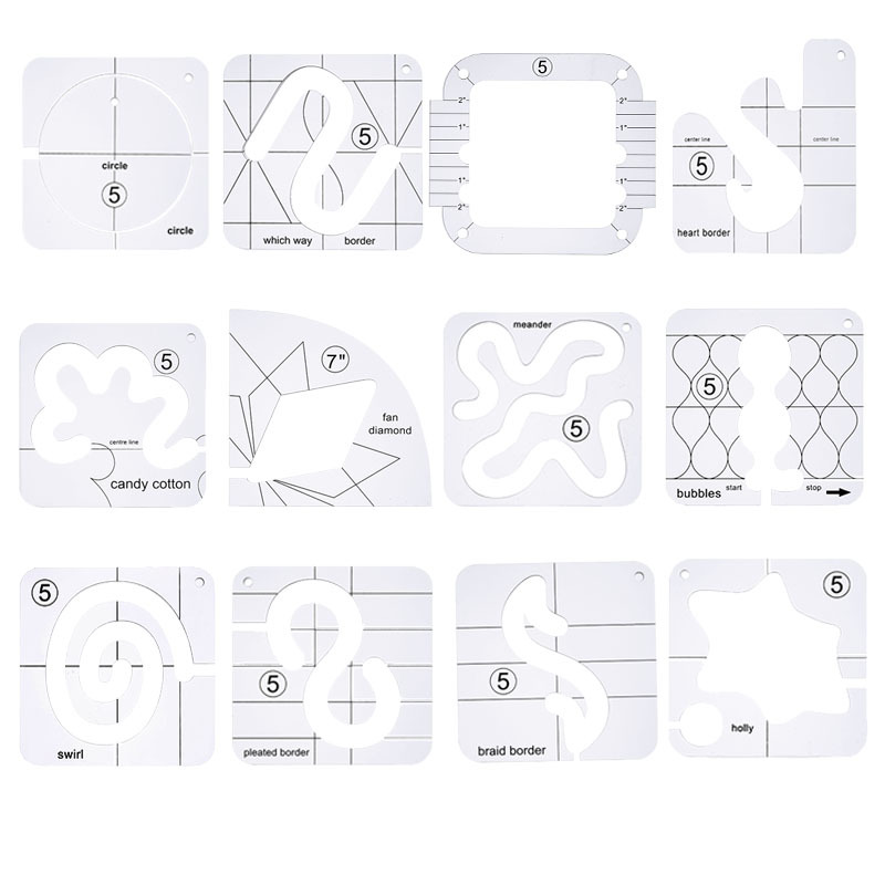 Acrylic DIY Sewing Ruler Kit Patchwork Template