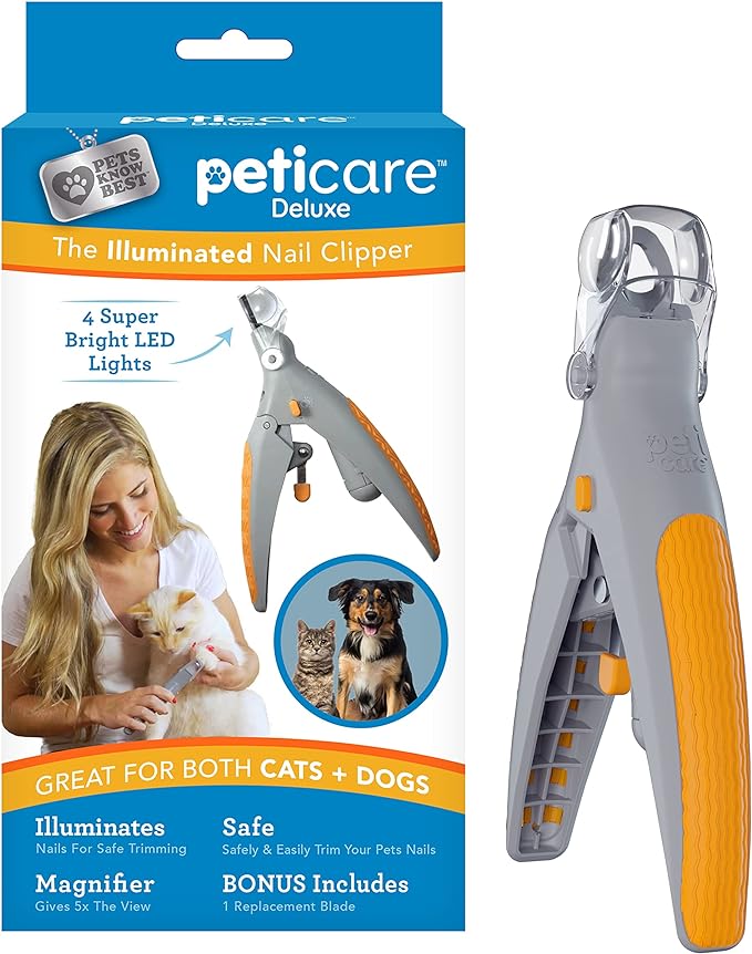 PetiCare LED Light Nail Clipper for Pets.