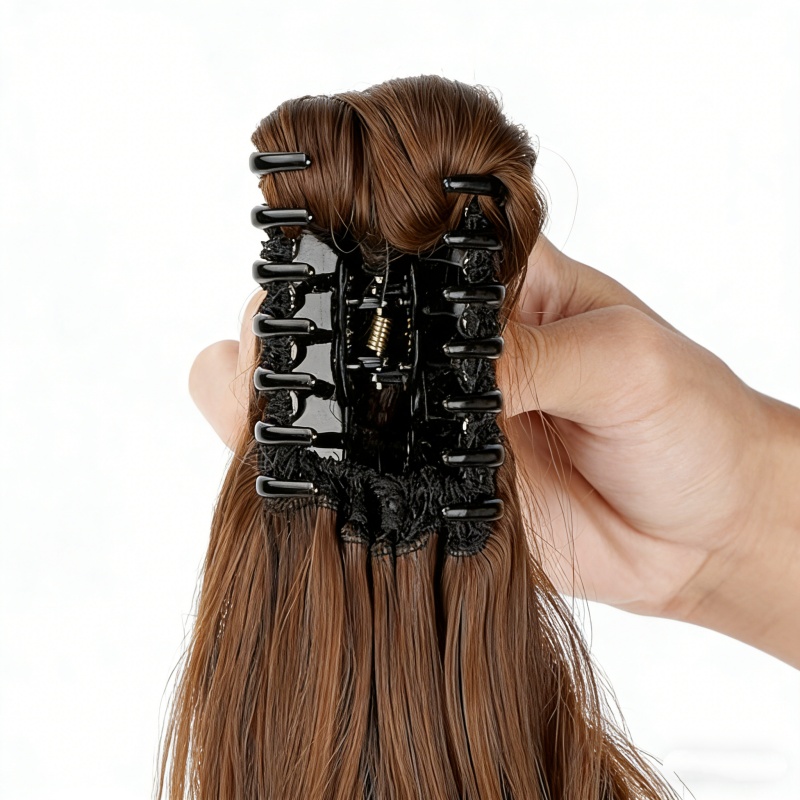 Clip-in Ponytail Hair Extension 22 Inches Wavy CurlySynthetic Wig For Women... 8