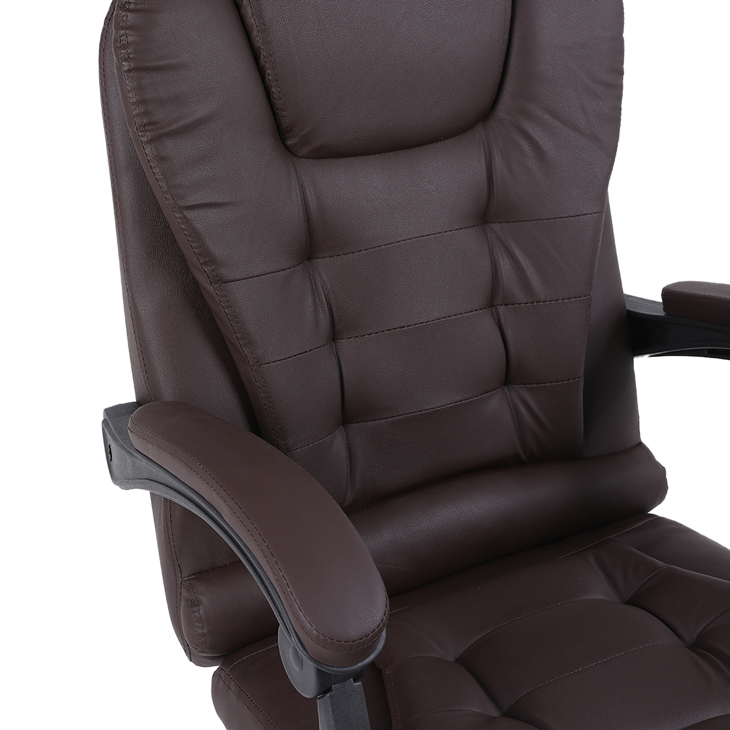 Ergonomic Executive Office Chair,Faux Leather,Adjustable Height 45-55cm