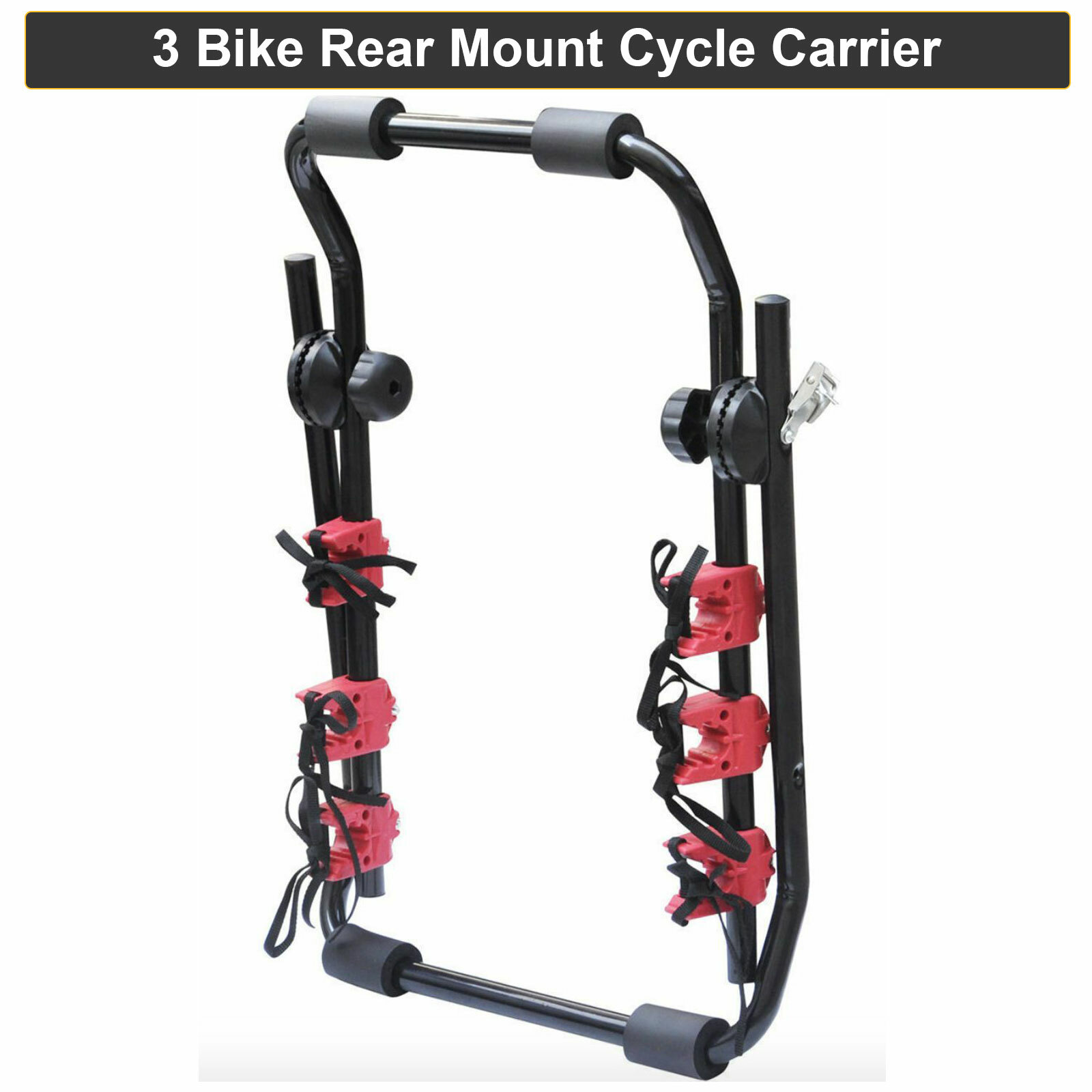3 Bicycle Carrier Car Rack Bike Cycle Universal Rear Boot Mount — image 4