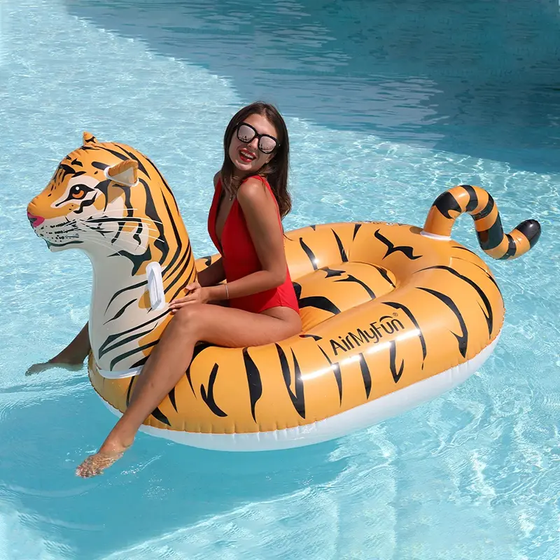 Summer Tiger Mount Water Inflatable Toy Floating Row