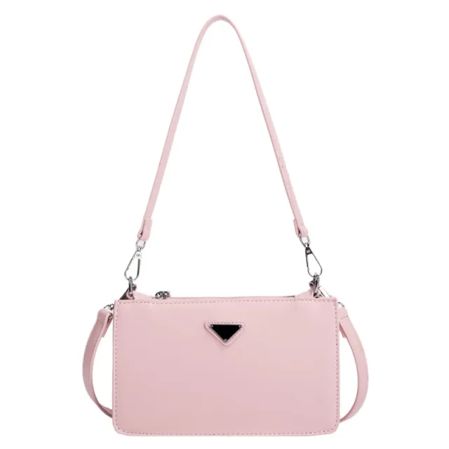 Summer New Baguette Bag Handbag Simple Shoulder Pink - Shop at LoveMi