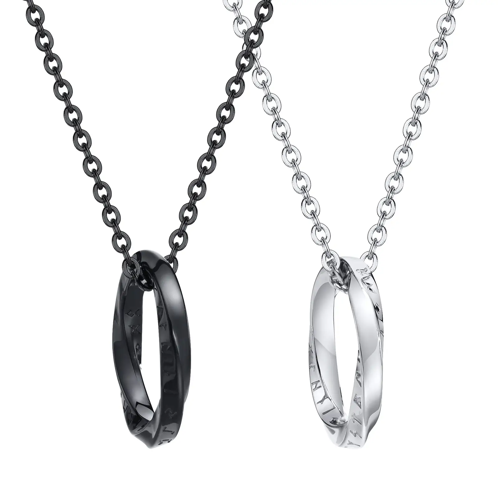 Pendant Steel Color Men's Necklace