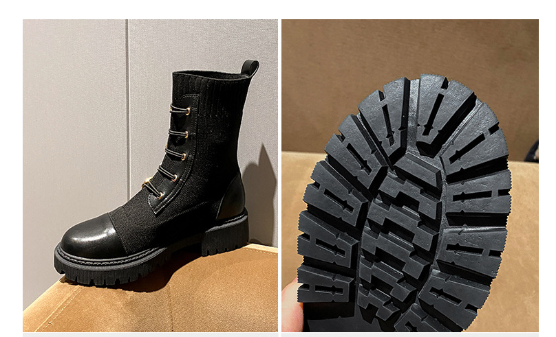 Vintage Metal Buckle Knight Martin Boots