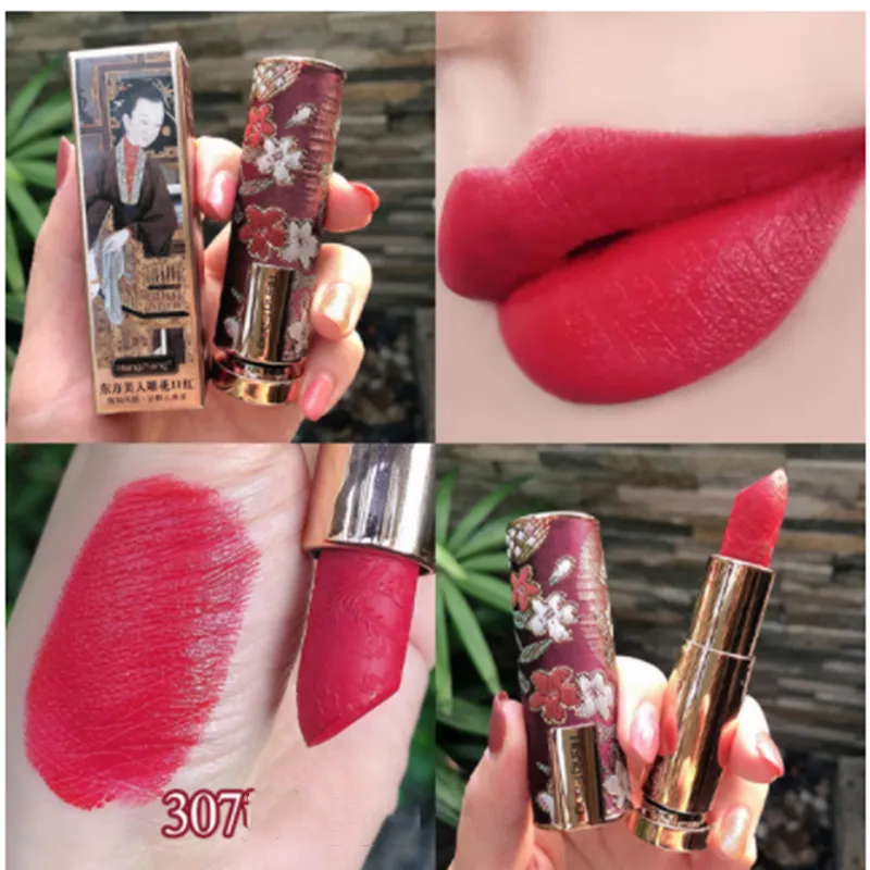 Carved Lipstick Set Matte Matte Moisturizing Moisturizing Lipstick - 2Style