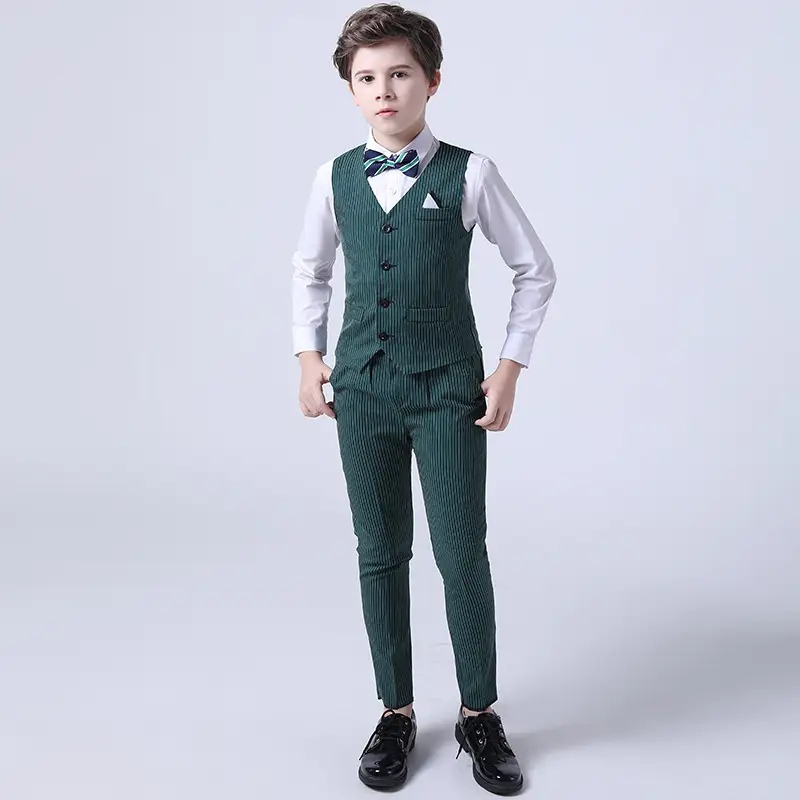 Children's Summer Stripes Vest And Trousers Suit