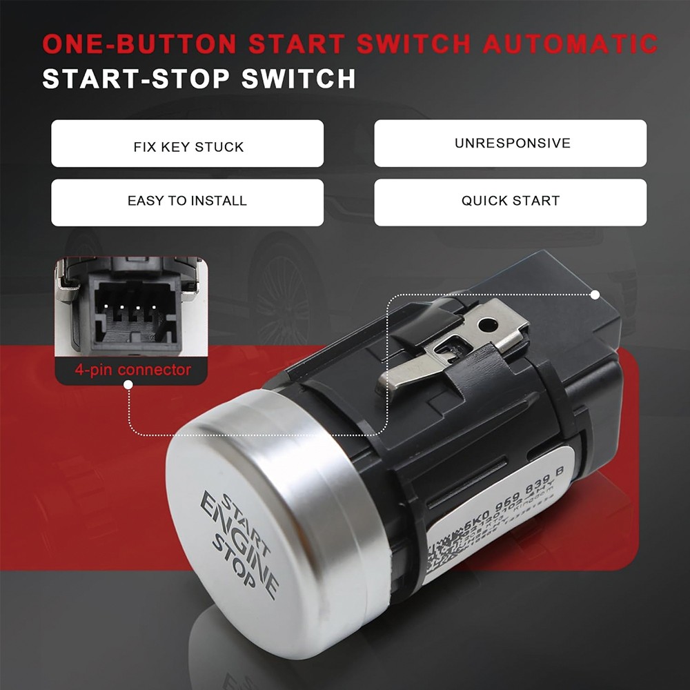 For VW Tiguan - 5NG959839 Start Engine Stop Button Ignition S Witch — image 12