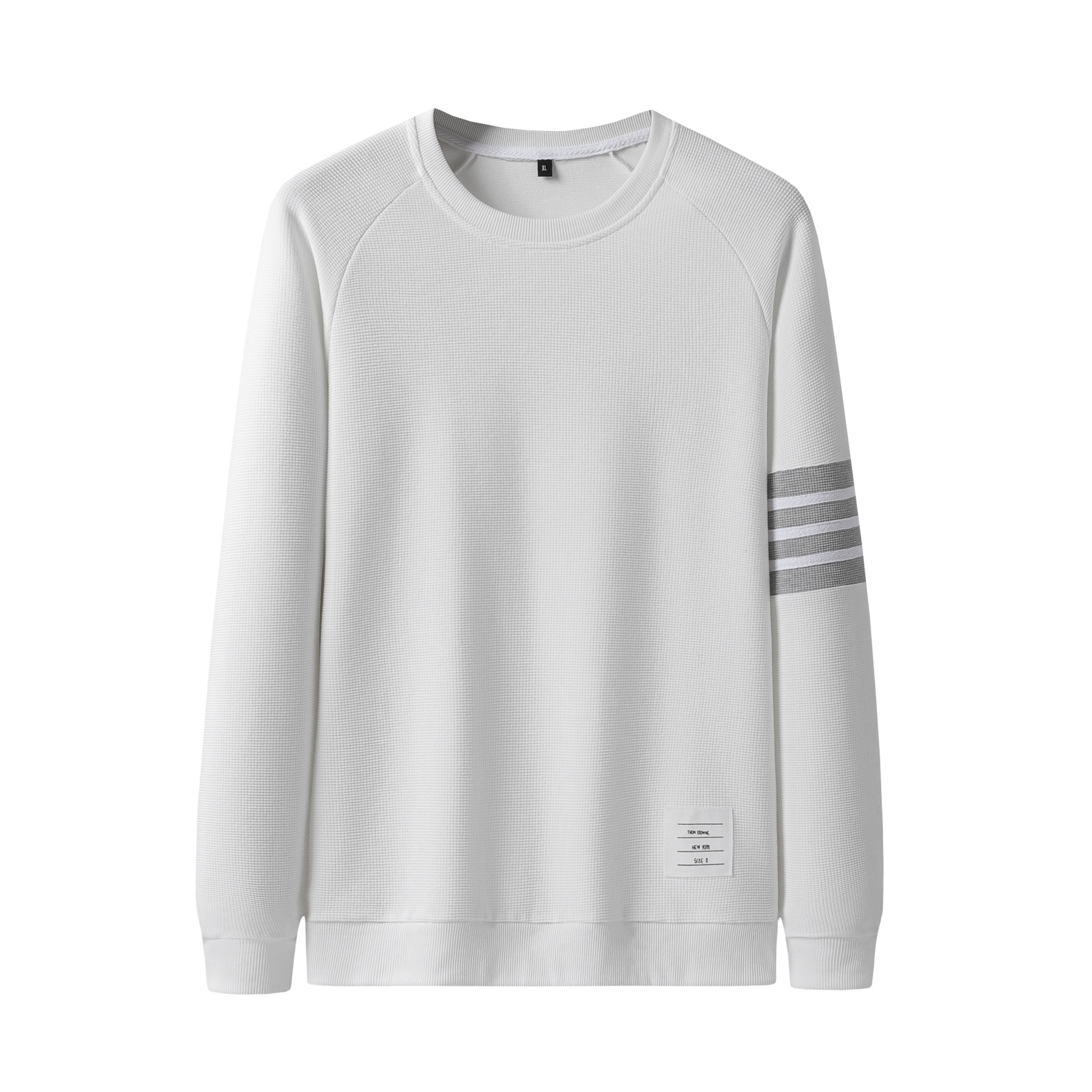 Men's Solid Color Versatile T-Shirt Crew Neck Top