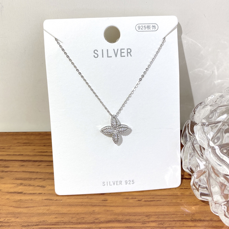 Fashion Bowknot Cross Chain Necklace