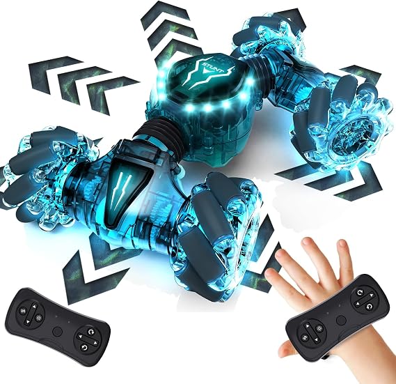 2.4GHz 4WD Gesture Sensing RC Stunt Car With  Rotation, Double-Sided Design And LED Lights