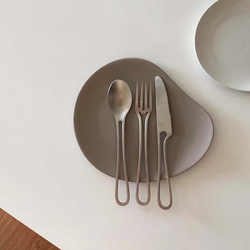 3piece silver western food se