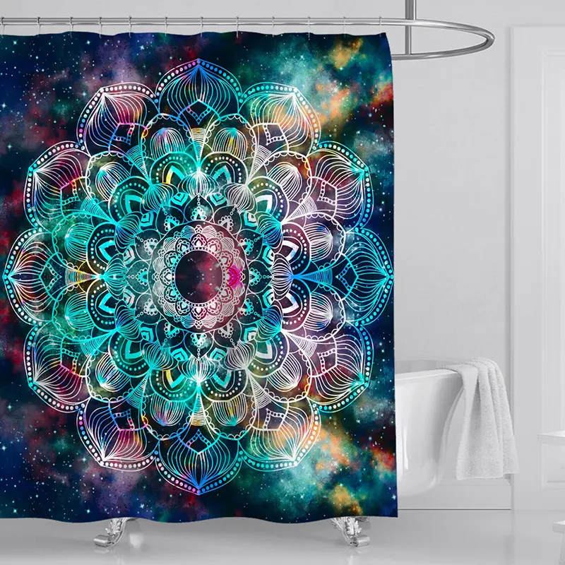 Mandala Starry Sky DIY Polyester Shower Curtain