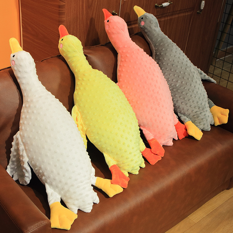 e2bedbb9 d122 4e44 9d3a f522516d6f8b - Comfort White Goose Beanie Velvet Baby Comfort Anti-startle Exhaust Stuffed Toy Plane Pillow Cushion