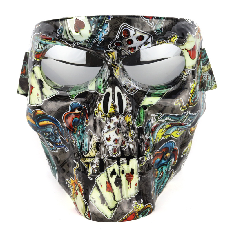 Skull Mask Motorcycle Goggles | Wind Dust Resistant