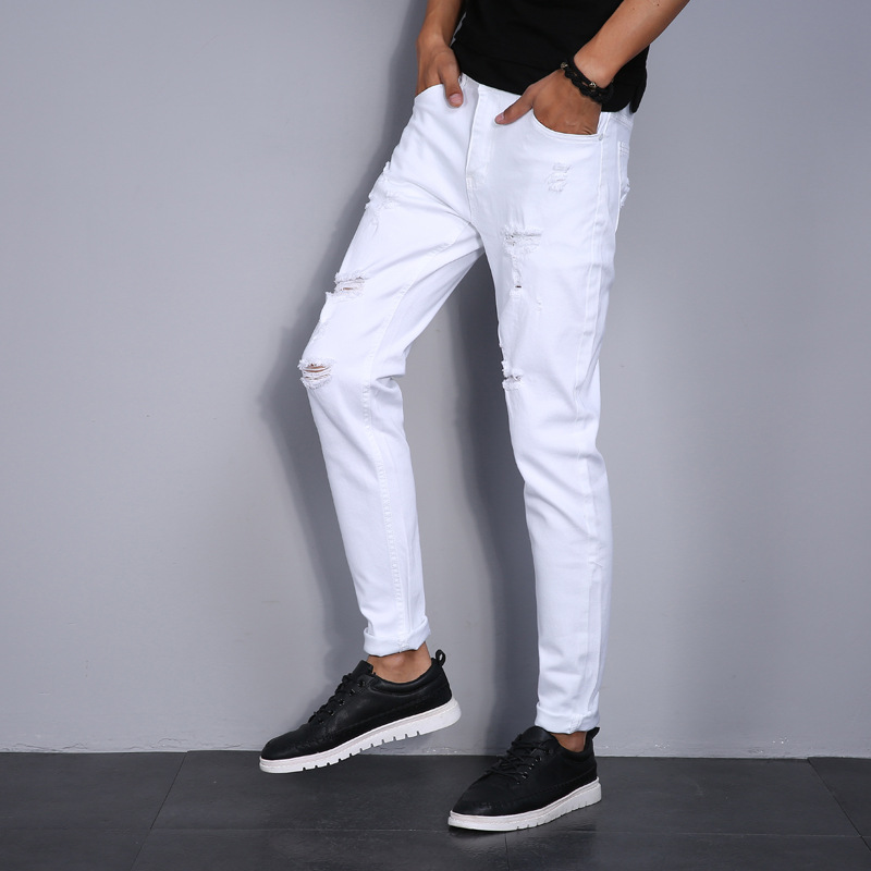 Title 6, Slim Fit stretchy voeten witte casual jeugdjeans